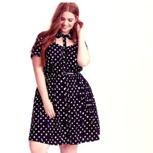 TORRID DISNEY TINKERBELL BLACK & WHITE ICON DRESS